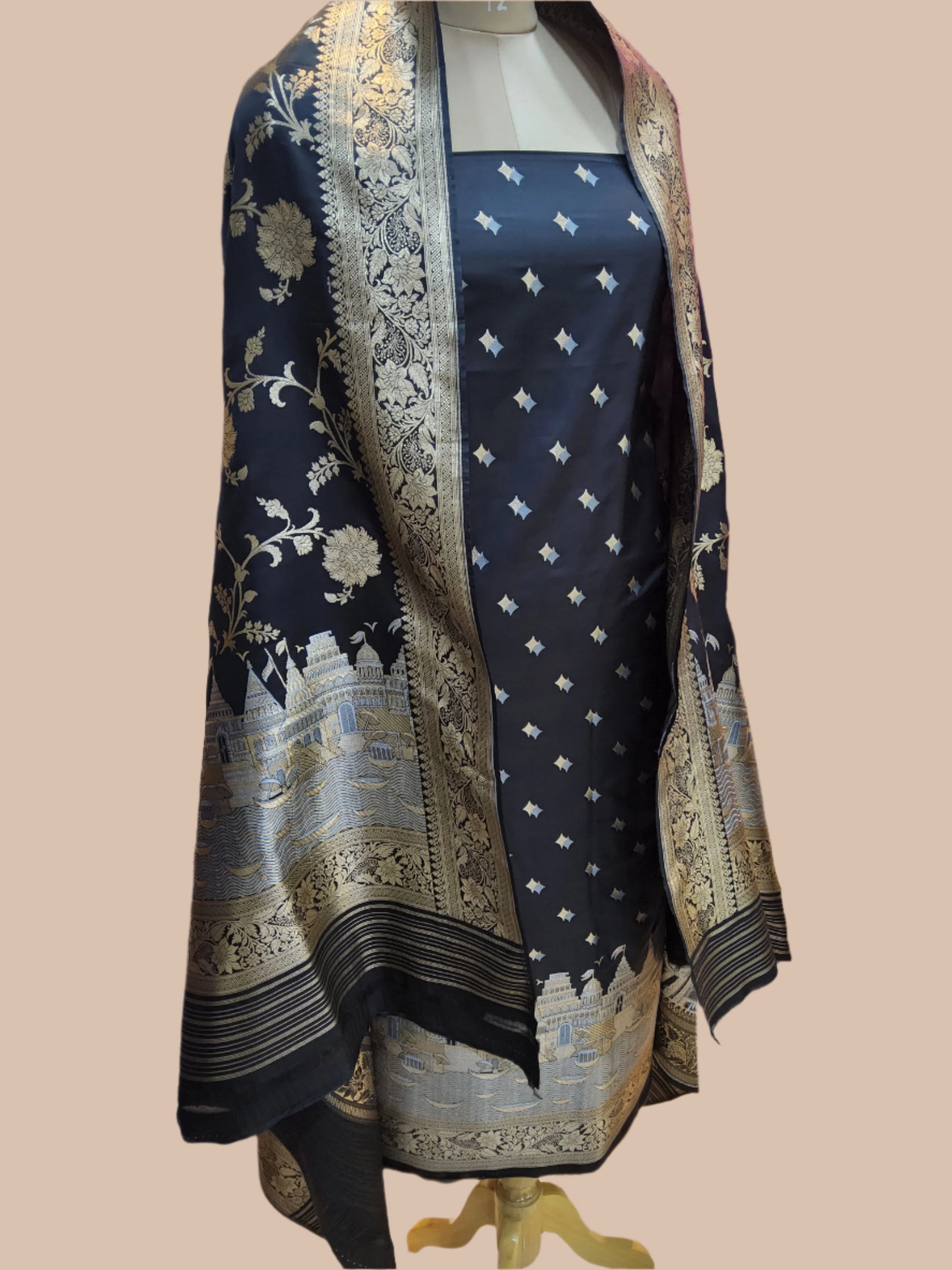Banarasi silk suit