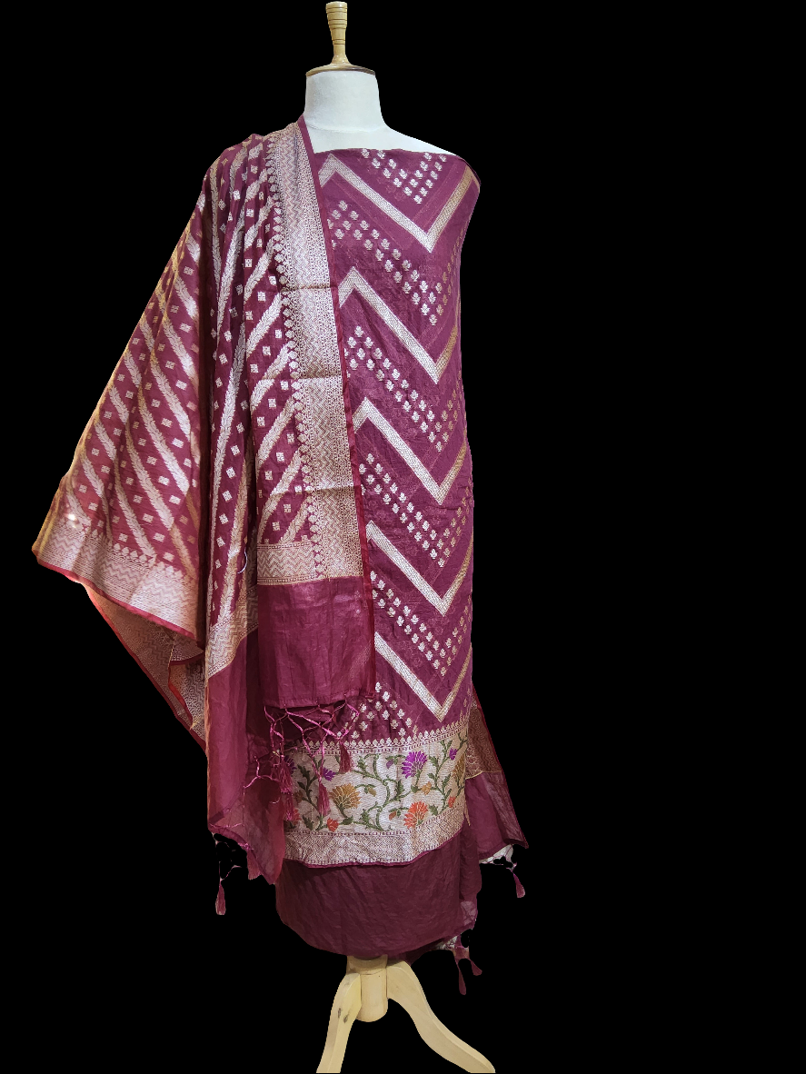 Banarasi silk suit