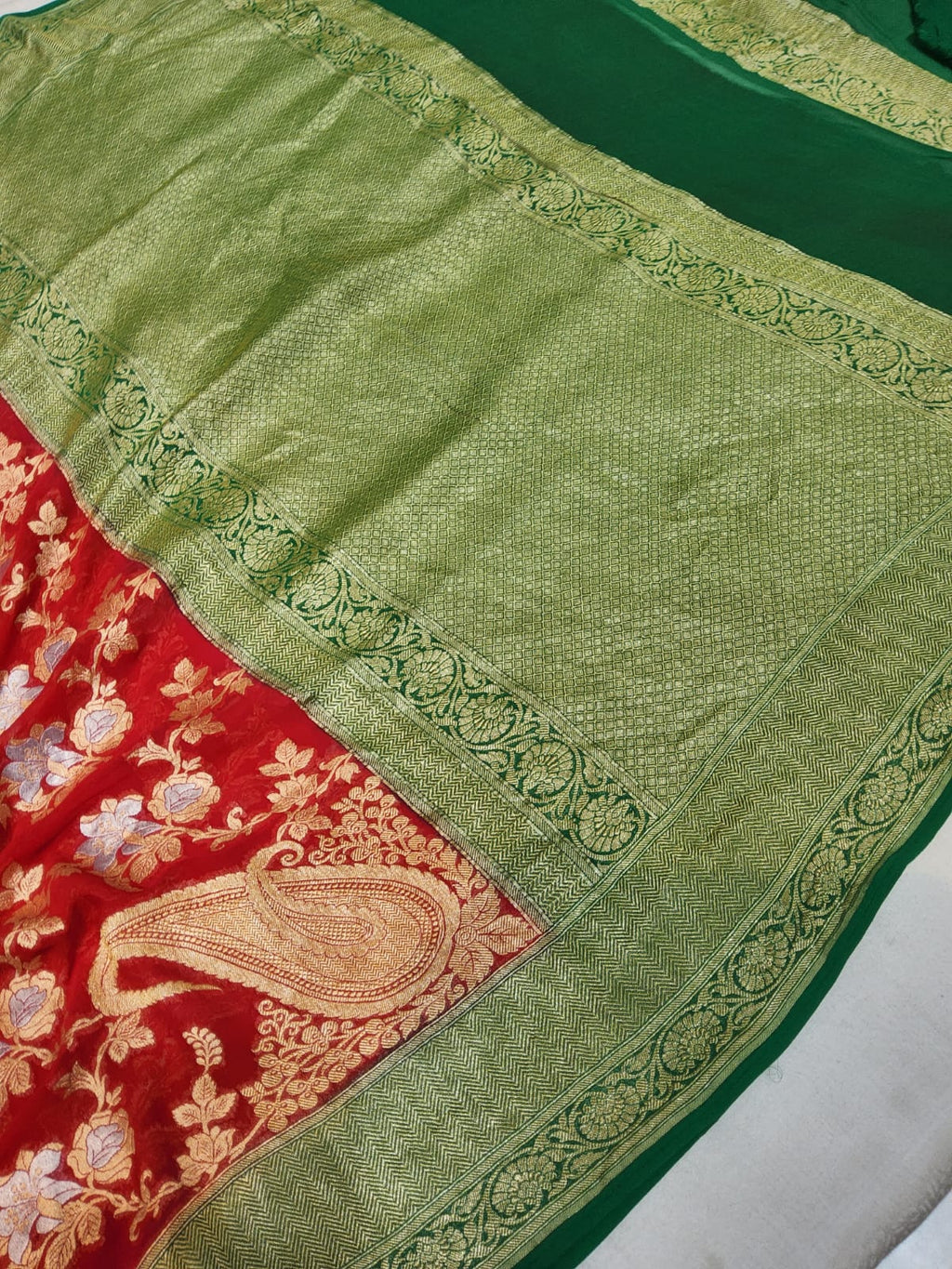 Khaddi Georgette Banarasi Saree