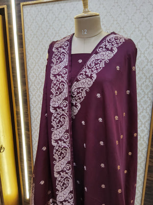 Banarasi Semi Katan Saree ( mashru)
