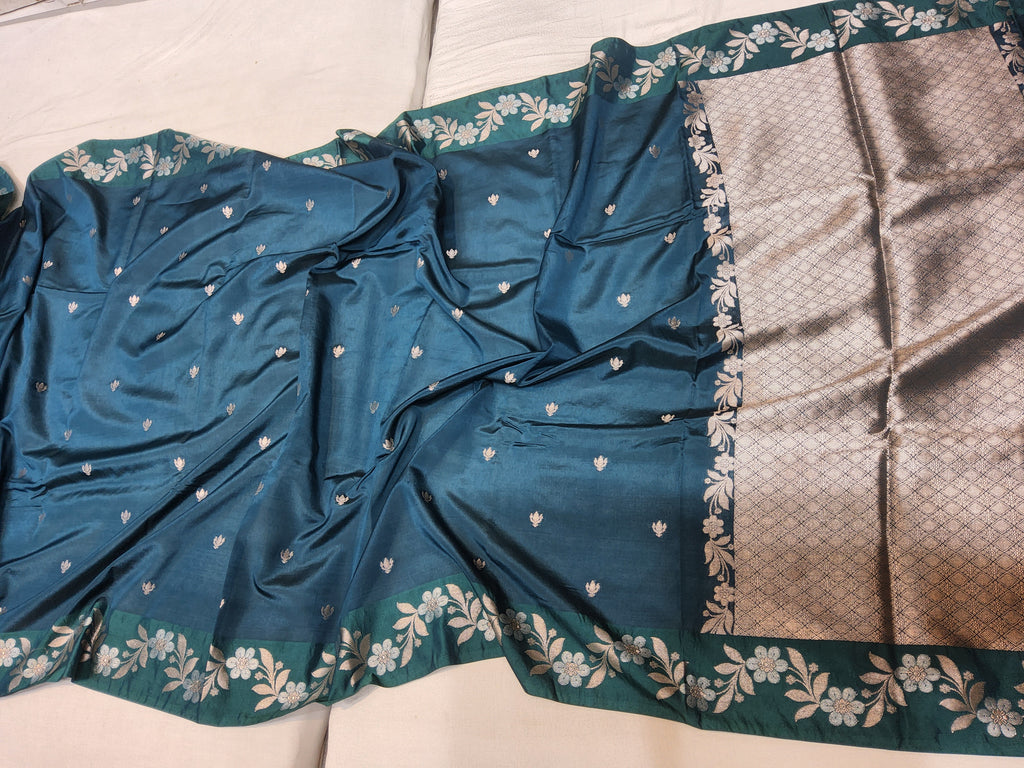 Banarasi Semi Katan Saree ( raw mango)