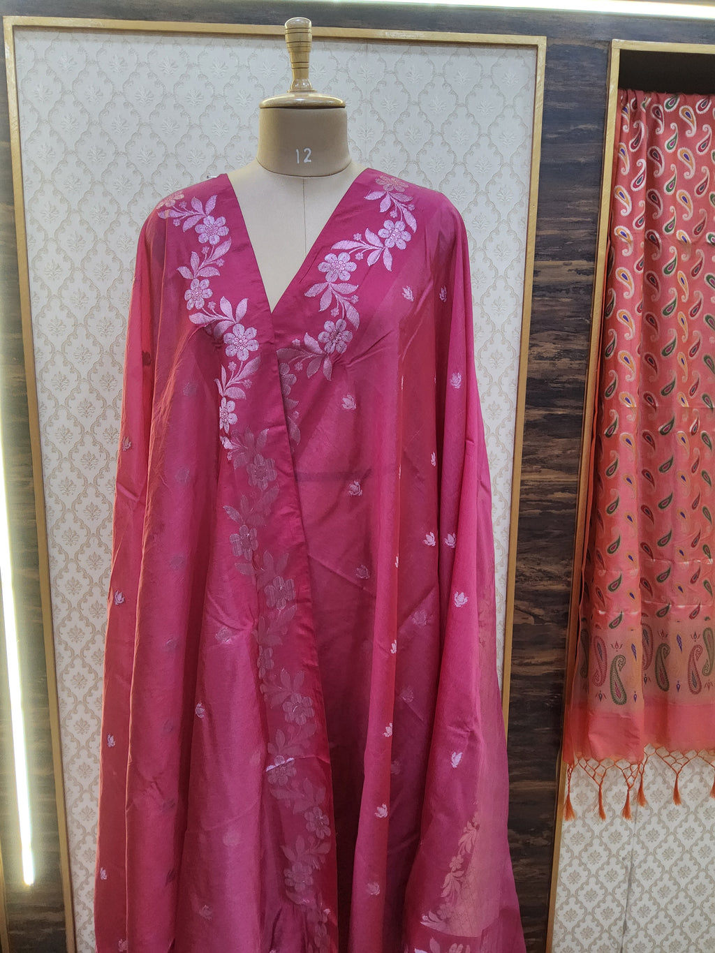 Banarasi Semi Katan Saree ( raw mango)